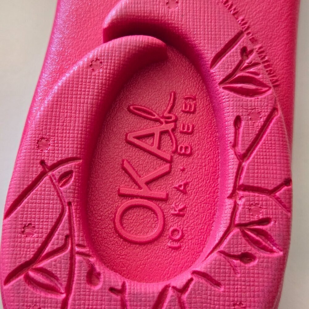 OKA-B Grace Pink Spa Style Ergonomic Slides Sandals Women's LL (11-12) - Picture 5 of 8